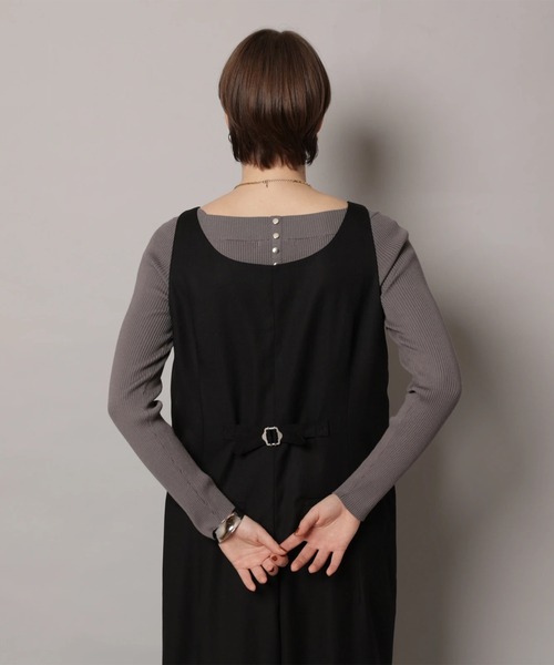 CADUNE（カデュネ）の「デコルテニット（ニット/セーター・レディース・チャコールグレー/ピンクベージュ/ブラック/ホワイト/ベージュ・38）」の14枚目の写真