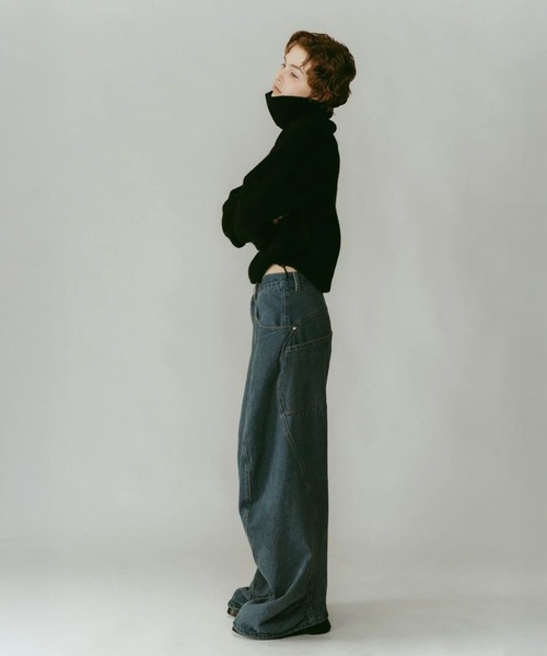 tuck design denim pants（デニムパンツ）｜Knuth Marf