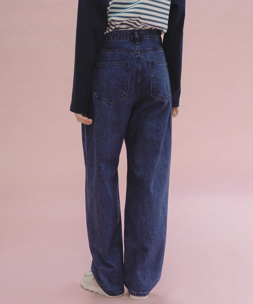 ANDNEEDS（アンドニーズ）の「Smokie wide denim (denim pink)（デニムパンツ・レディース・その他・SMALL/MEDIUM）」の3枚目の写真