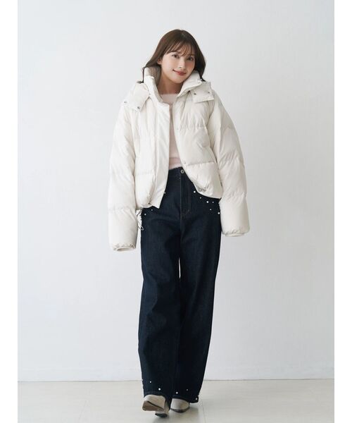 MERCURYDUO（マーキュリーデュオ）の「【追加生産】ミニシャギーオフショルニット（ニット/セーター・レディース・アイボリー/ベビーピンク/グレー/ブルー・FREE）」の15枚目の写真