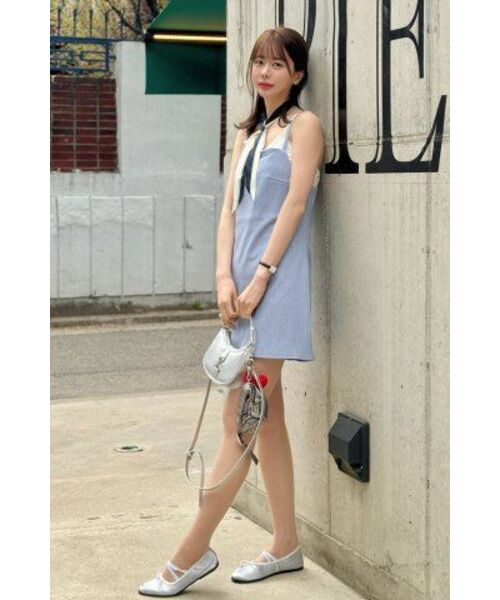 LADY VOLUME（レディーボリューム）の「MINI A-LINE DRESS_BLUE（ワンピース・レディース・その他・MEDIUM/SMALL）」の3枚目の写真