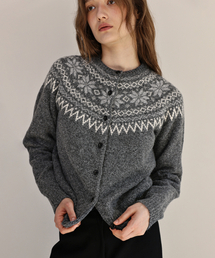 Sierra nordic cardigan (charcoal)