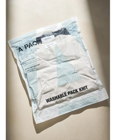 AOURE アウール WASHABLE PACK KNIT (2枚組) L A PACK】 WASHABLE PACK KNIT (2枚組)(ニット)｜トップス｜AOURE