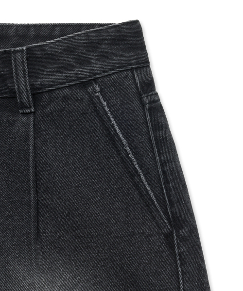 YALE(イェール)の「ウーマンズデニムショートパンツ_チャコール(その他パンツ・レディース・その他・MEDIUM/SMALL)」の2枚目の写真