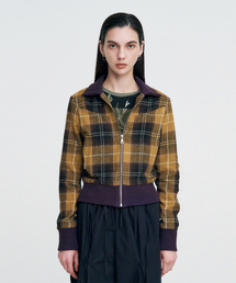 KIMZISU（キムジス）の「Plaid Check Flannel Zip-Up Jacket _ MUSTARD（その他アウター）」