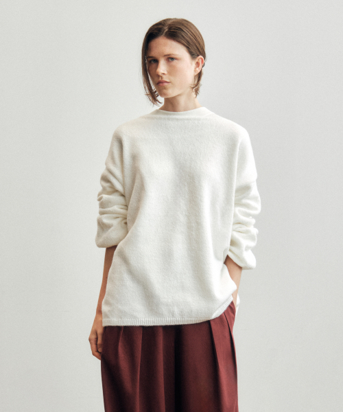 CITTA（シータ）の「Reversible Back String Knit_CTK237(White)（ニット/セーター・レディース・ホワイト・FREE）」の4枚目の写真