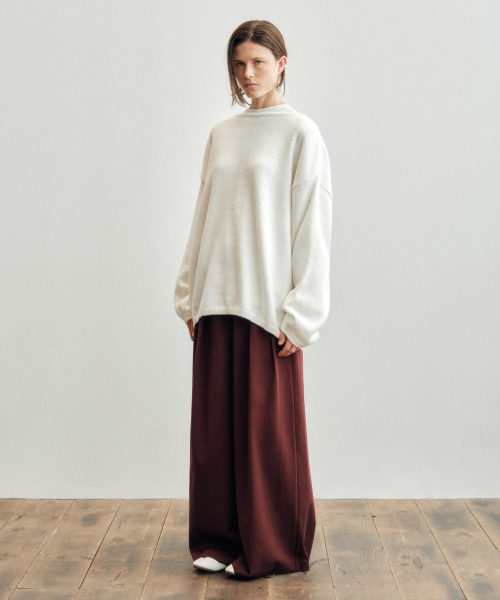 CITTA（シータ）の「Reversible Back String Knit_CTK237(White)（ニット/セーター・レディース・ホワイト・FREE）」の6枚目の写真