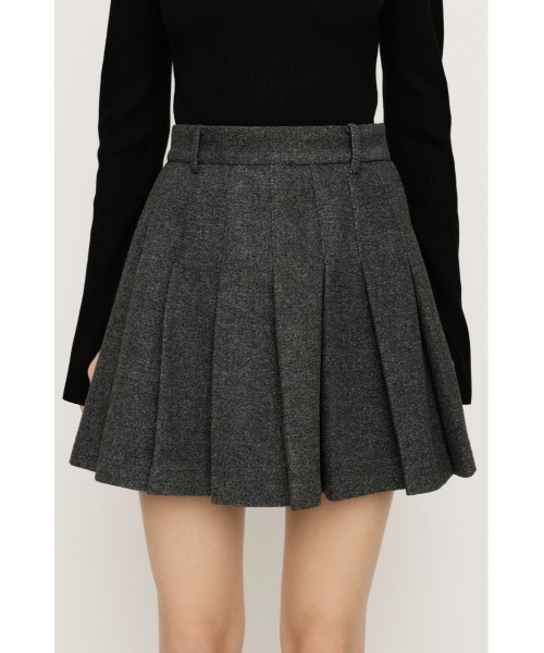 SLY(スライ)の「PLEATS S/SK プリーツ ショートスカート ミニスカート 秋服 冬服(スカート・レディース・杢グレー/アイボリー・0/1)」の10枚目の写真