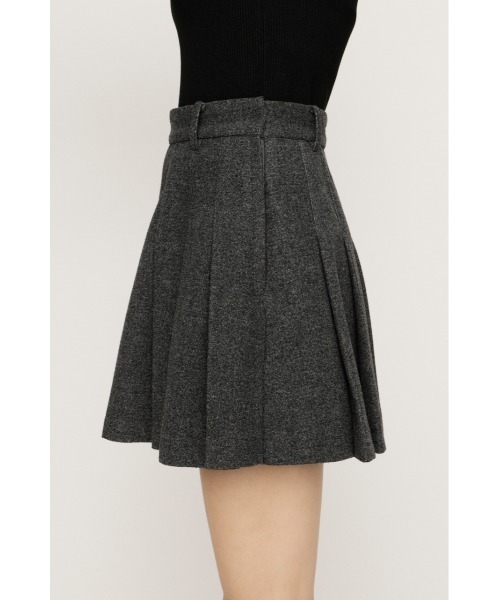 SLY(スライ)の「PLEATS S/SK プリーツ ショートスカート ミニスカート 秋服 冬服(スカート・レディース・杢グレー/アイボリー・0/1)」の11枚目の写真