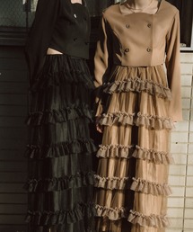 et.UNiVER（エトユニベール）の「Tiered tulle Skirt+JK（ドレス）」
