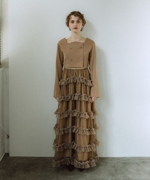 Tiered tulle Skirt+JK（ドレス）｜et.UNiVER（エトユニベール）の