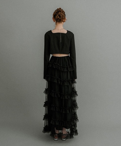 Tiered tulle Skirt+JK（ドレス）｜et.UNiVER（エトユニベール）の