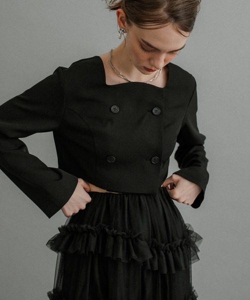 【専用】【et.UNiVER】Tiered tulle Skirt+JK Tiered tulle Skirt+JK（ドレス）｜et.UNiVER（エトユニベール）の