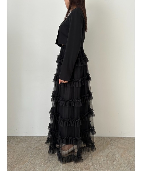 Tiered tulle Skirt+JK（ドレス）｜et.UNiVER（エトユニベール）の