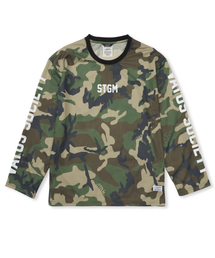 STIGMA（スティグマ）の「メッシュ オーバーサイズ 長袖 カモフラージュ（Tシャツ/カットソー）」