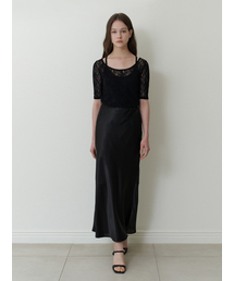 KINDABABY（カインダベイビー）の「satin mermaid skirt - black（スカート）」