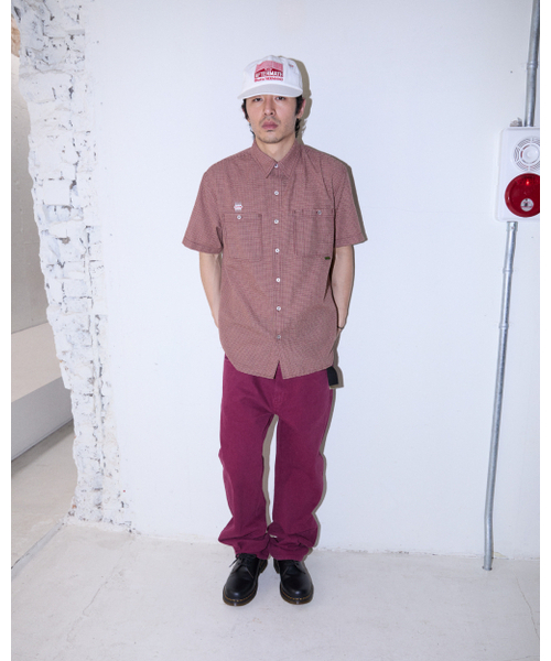 AFTERMATH(アフターマス)の「CHECK SHIRT (RED)(シャツ/ブラウス・レディース・レッド・LARGE/X-LARGE/MEDIUM)」の3枚目の写真
