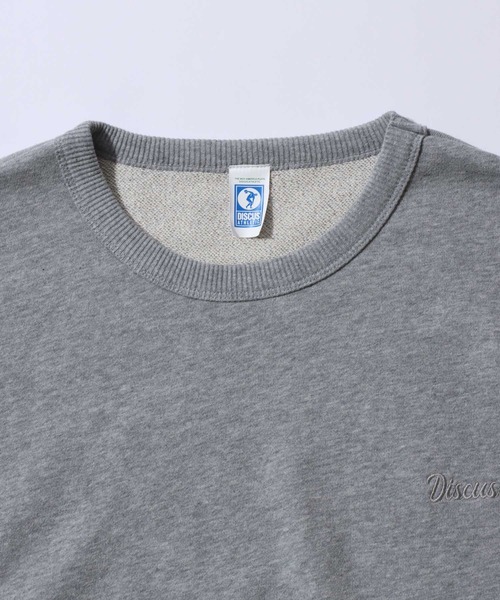 DISCUS（ディスカス）の「DISCUS/ディスカス 裏毛 パウダーブリーチ加工 ワンポイント刺繍 トレーナー スウェット レディース メンズ（スウェット・レディース・グリーン/レッド/ブラウン/ブルー/グレー/ブラック/マスタード・FREE）」の22枚目の写真