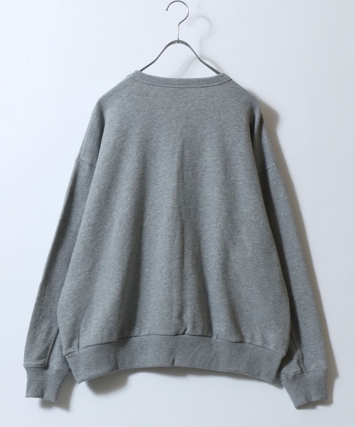 DISCUS（ディスカス）の「DISCUS/ディスカス 裏毛 パウダーブリーチ加工 ワンポイント刺繍 トレーナー スウェット レディース メンズ（スウェット・レディース・グリーン/レッド/ブラウン/ブルー/グレー/ブラック/マスタード・FREE）」の11枚目の写真