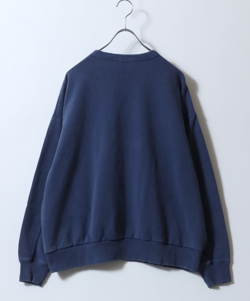 DISCUS（ディスカス）の「DISCUS/ディスカス 裏毛 パウダーブリーチ加工 ワンポイント刺繍 トレーナー スウェット レディース メンズ（スウェット・レディース・グリーン/レッド/ブラウン/ブルー/グレー/ブラック/マスタード・FREE）」の17枚目の写真