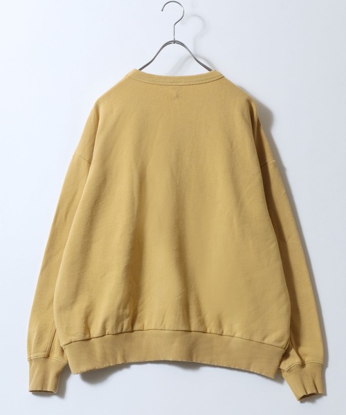 DISCUS（ディスカス）の「DISCUS/ディスカス 裏毛 パウダーブリーチ加工 ワンポイント刺繍 トレーナー スウェット レディース メンズ（スウェット・レディース・グリーン/レッド/ブラウン/ブルー/グレー/ブラック/マスタード・FREE）」の19枚目の写真