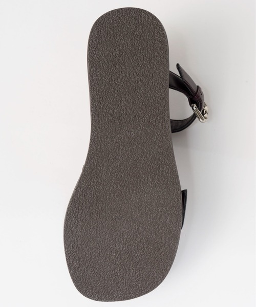 MAISON SPECIAL（メゾンスペシャル）の「Studded Wide Belt Sandals/スタッズワイドベルトサンダル（サンダル・レディース・ボルドー/ブラック・38/37/36）」の14枚目の写真