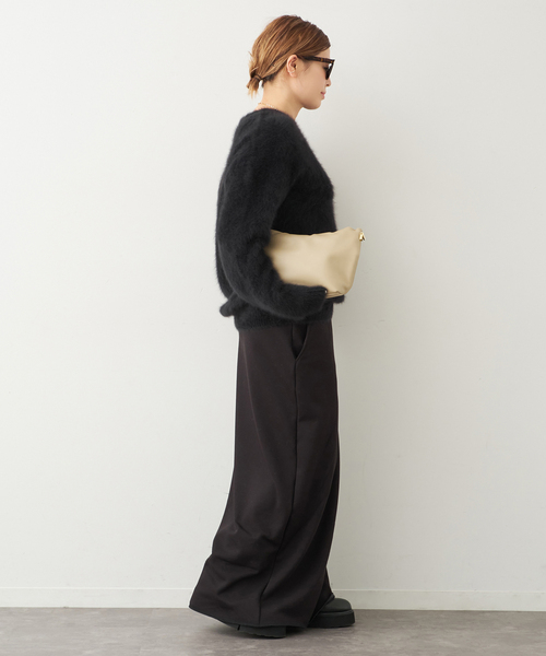 Deuxieme Classe（ドゥーズィエムクラス）の「*DUET クルーネック セーター（ニット/セーター・レディース・ウッド/ブラック/チャコールグレー・FREE）」の11枚目の写真