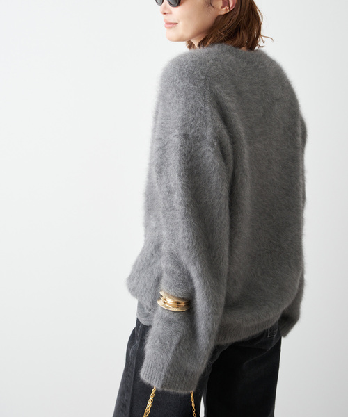 Deuxieme Classe（ドゥーズィエムクラス）の「*DUET クルーネック セーター（ニット/セーター・レディース・ウッド/ブラック/チャコールグレー・FREE）」の15枚目の写真