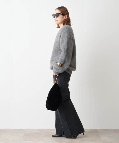 Deuxieme Classe（ドゥーズィエムクラス）の「*DUET クルーネック セーター（ニット/セーター・レディース・ウッド/ブラック/チャコールグレー・FREE）」の17枚目の写真