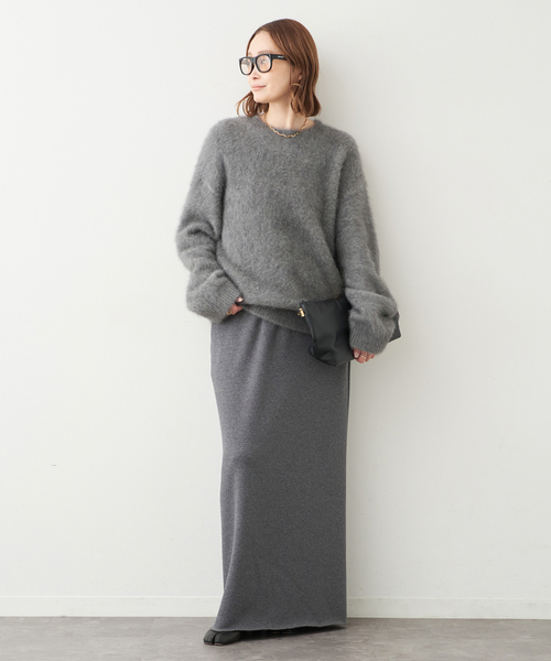 Deuxieme Classe（ドゥーズィエムクラス）の「*DUET クルーネック セーター（ニット/セーター・レディース・ウッド/ブラック/チャコールグレー・FREE）」の22枚目の写真