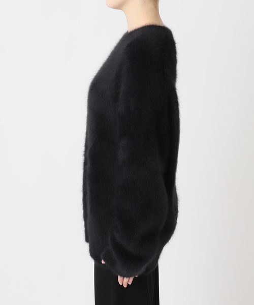 DUET クルーネックセーター　ドゥーズィエムクラス　ファー　ニット　黒 Deuxieme Classe（ドゥーズィエムクラス）の「*DUET クルーネック