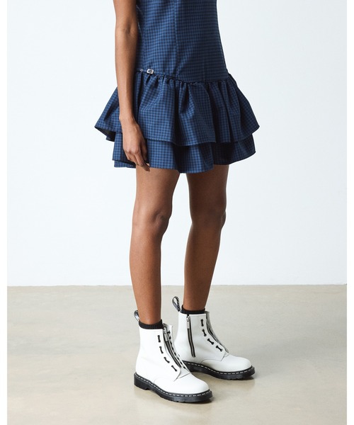 Dr. Martens（ドクターマーチン）の「Dr. Martens/ドクターマーチン 1460 ZIP ホワイトステッチ 8 ホール ブーツ 43413100（ブーツ・メンズ・ホワイト・UK8/UK7/UK6/UK5/UK4/UK3/UK11/UK10/UK9）」の3枚目の写真