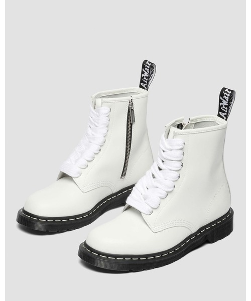 Dr. Martens（ドクターマーチン）の「Dr. Martens/ドクターマーチン 1460 ZIP ホワイトステッチ 8 ホール ブーツ 43413100（ブーツ・メンズ・ホワイト・UK8/UK7/UK6/UK5/UK4/UK3/UK11/UK10/UK9）」の4枚目の写真