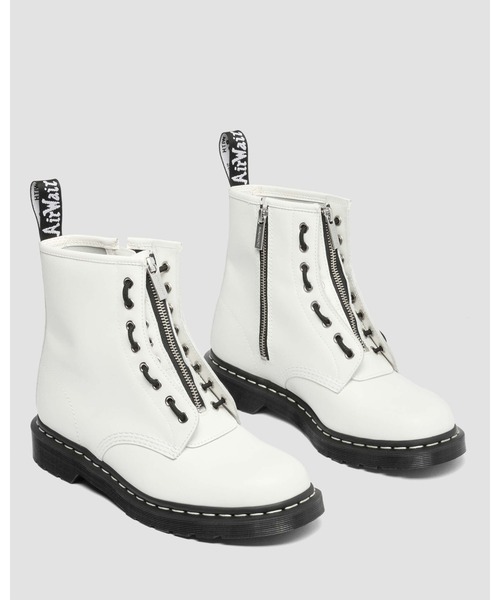 Dr. Martens（ドクターマーチン）の「Dr. Martens/ドクターマーチン 1460 ZIP ホワイトステッチ 8 ホール ブーツ 43413100（ブーツ・メンズ・ホワイト・UK8/UK7/UK6/UK5/UK4/UK3/UK11/UK10/UK9）」の5枚目の写真