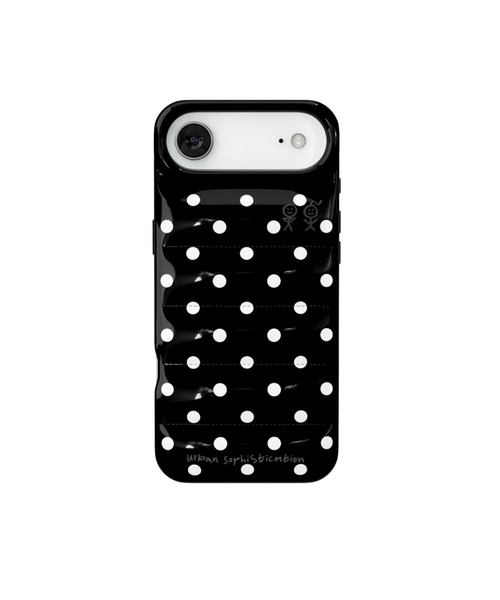 Urban Sophistication(アーバンソフィスティケーション)の「THE PUFFER CASE(スマホケース/カバー・レディース・ブラック×ホワイト・iPhone 15 Pro/iPhone 16/iPhone 16 Pro/4/3/2/ONE SIZE/iPhone 13/14/15)」の6枚目の写真