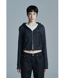 INDIGO SLIM DENIM ZIP UP BLUE
