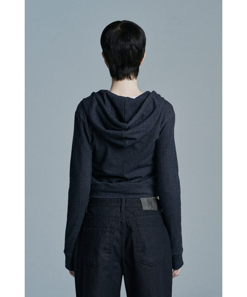 SYNERJYN(シナジン)の「INDIGO SLIM DENIM ZIP UP BLUE(パーカー・レディース・その他・ONE SIZE)」の3枚目の写真