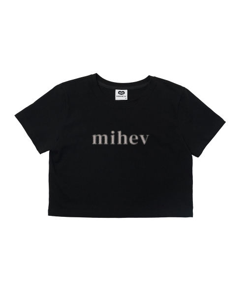 MIHEV(ミヘブ)の「ミヘブ グラフィックロゴ クロップTシャツ ブラック(Tシャツ/カットソー・レディース・その他・MEDIUM/LARGE)」の6枚目の写真