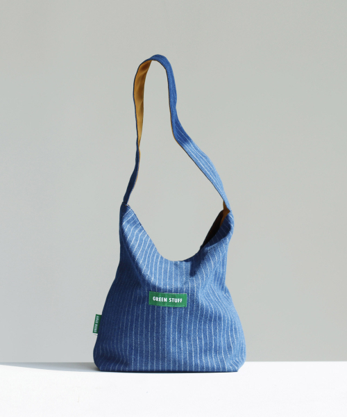 GREEN STUFF(グリーンスタッフ)の「seem full bag 62 - denim deep blue(エコバッグ/サブバッグ・レディース・その他・FREE)」の1枚目の写真