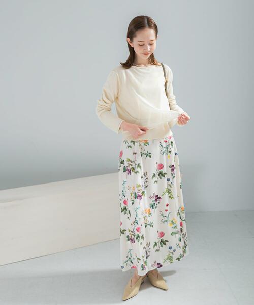 URBAN RESEARCH ROSSO WOMEN（アーバンリサーチ　ロッソ）の「シアーレイヤードニット（ニット/セーター・レディース・ピンク/オフホワイト・FREE）」の18枚目の写真