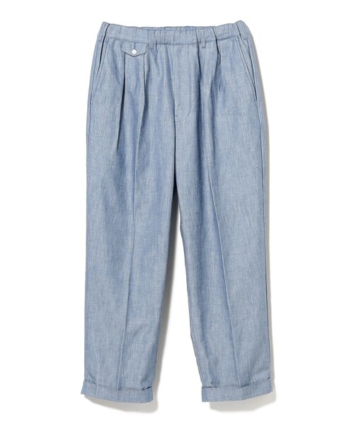 BEAMS PLUS（ビームスプラス）の「2 Pleats Relax Trousers Indigo Oxford（その他パンツ・メンズ・ブルー/インディゴブルー・S/XL/L/M）」の6枚目の写真