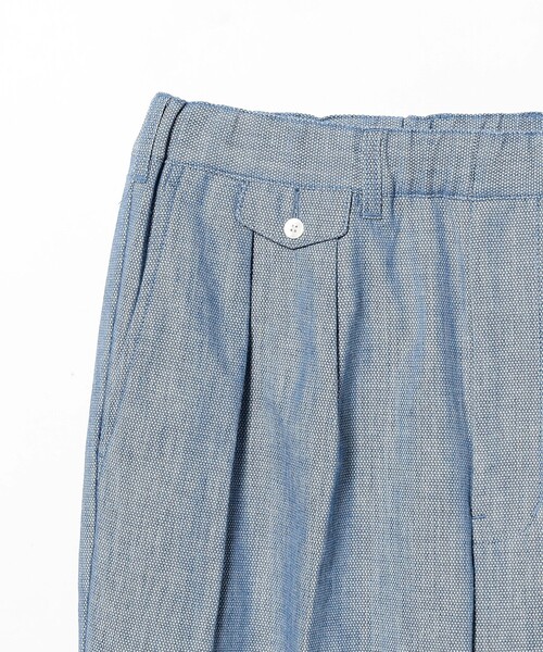 BEAMS PLUS（ビームスプラス）の「2 Pleats Relax Trousers Indigo Oxford（その他パンツ・メンズ・ブルー/インディゴブルー・S/XL/L/M）」の7枚目の写真