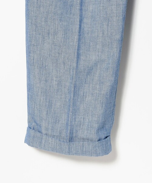 BEAMS PLUS（ビームスプラス）の「2 Pleats Relax Trousers Indigo Oxford（その他パンツ・メンズ・ブルー/インディゴブルー・S/XL/L/M）」の8枚目の写真
