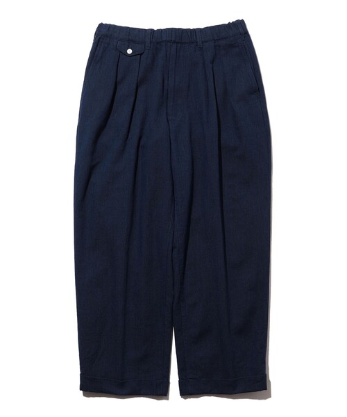 BEAMS PLUS（ビームスプラス）の「2 Pleats Relax Trousers Indigo Oxford（その他パンツ・メンズ・ブルー/インディゴブルー・S/XL/L/M）」の12枚目の写真