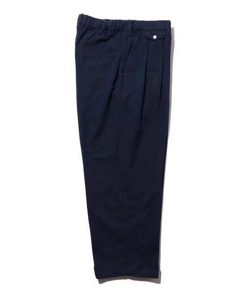 BEAMS PLUS（ビームスプラス）の「2 Pleats Relax Trousers Indigo Oxford（その他パンツ・メンズ・ブルー/インディゴブルー・S/XL/L/M）」の13枚目の写真