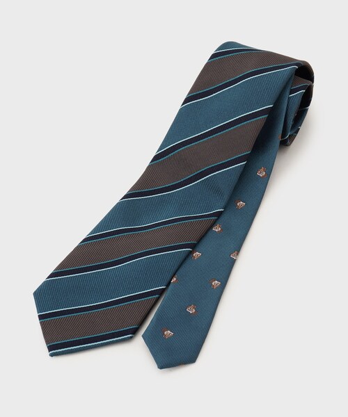 TAKEO KIKUCHI（タケオキクチ）の「【BOXセット】イングリッシュガーデン ネクタイ＆タイバー（ネクタイ・メンズ・グリーン系その他4/グリーン系その他3/オリーブ系7/ネイビー系1・00）」の6枚目の写真