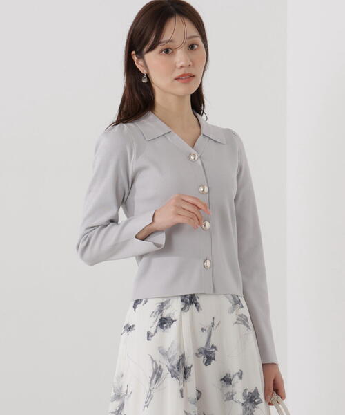 PROPORTION BODY DRESSING（プロポーションボディドレッシング）の「＜ウォッシャブル/UV＞衿付き総針ニット / 1216170103（ニット/セーター・レディース・ホワイト系その他/グレー/ブルー・SMALL/MEDIUM）」の9枚目の写真