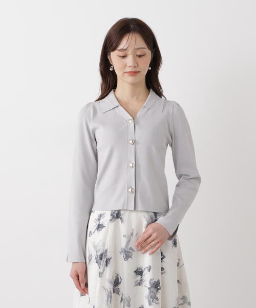 PROPORTION BODY DRESSING（プロポーションボディドレッシング）の「＜ウォッシャブル/UV＞衿付き総針ニット / 1216170103（ニット/セーター・レディース・ホワイト系その他/グレー/ブルー・SMALL/MEDIUM）」の12枚目の写真