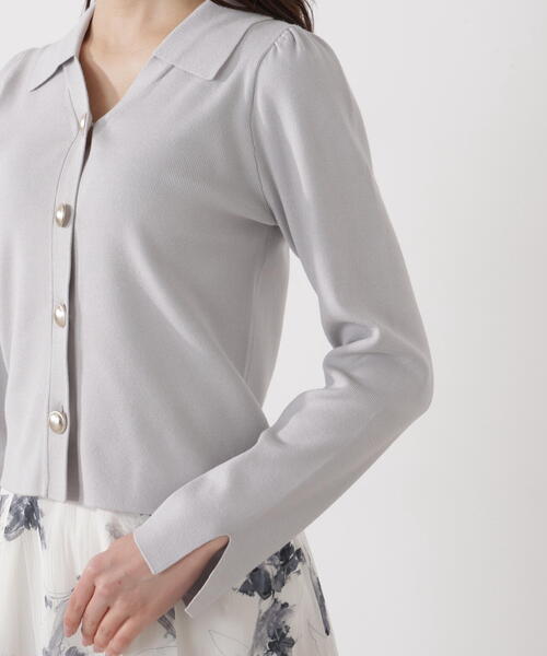 PROPORTION BODY DRESSING（プロポーションボディドレッシング）の「＜ウォッシャブル/UV＞衿付き総針ニット / 1216170103（ニット/セーター・レディース・ホワイト系その他/グレー/ブルー・SMALL/MEDIUM）」の16枚目の写真