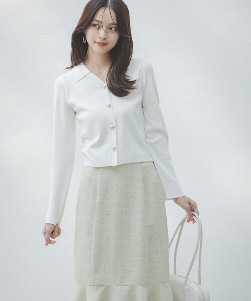 PROPORTION BODY DRESSING（プロポーションボディドレッシング）の「＜ウォッシャブル/UV＞衿付き総針ニット / 1216170103（ニット/セーター・レディース・ホワイト系その他/グレー/ブルー・SMALL/MEDIUM）」の20枚目の写真